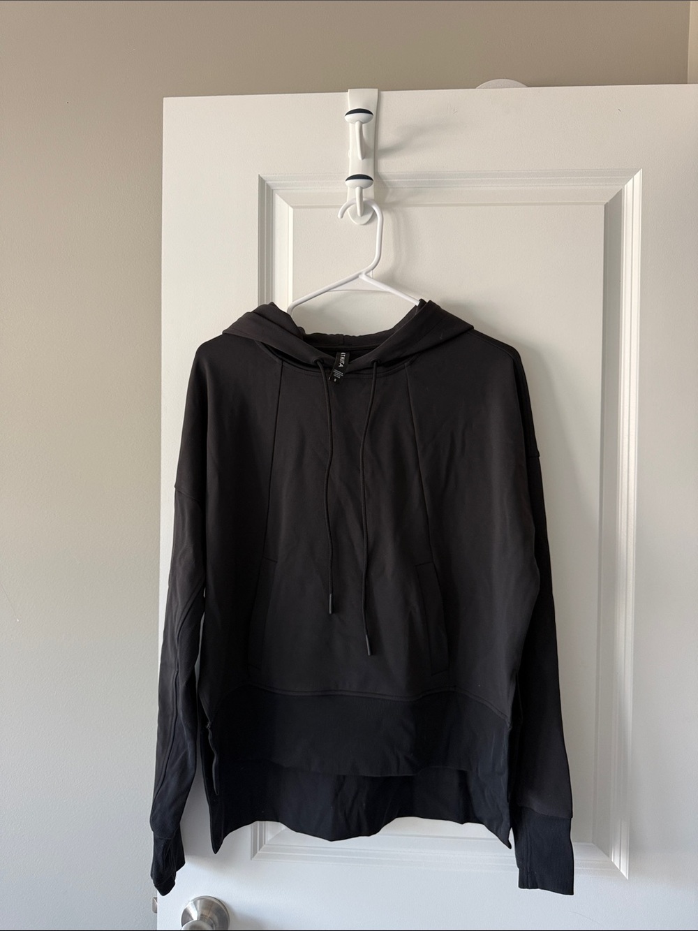 Black Womens Hooded Pullover Sweater - Athleta